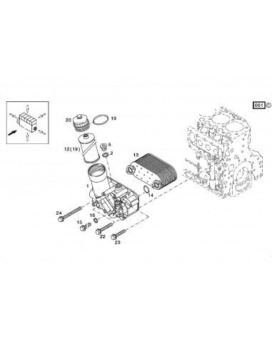 Carcasa Racitor Ulei, Termoflot Deutz  04284447, 04294030, 423101049