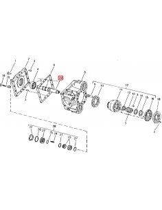 Ax Pompa Hidrostatica 285.24 mm Z.23/23 John Deere AH133660, A-AH133660 2