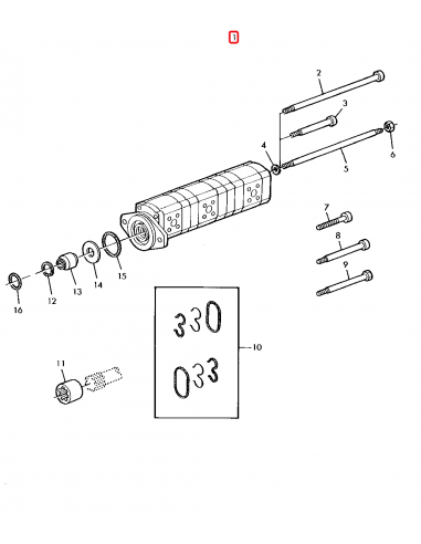 Pompa Hidraulica Tripla 10.6+8+6 Cm³ John Deere AZ49120, AZ45120, 0510565401, 1518222225, 1518222226, 1518222227