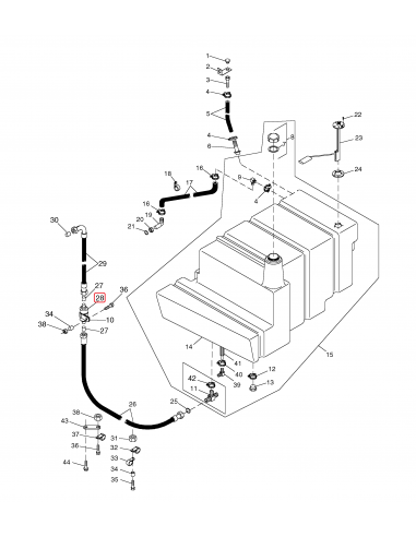PreFiltru Combustibil 51x61 mm Case IH A184963, John Deere AR103220, Cummins 3318919