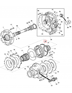 O-Ring, Ambreiaj, Transmisie  PowrQuad John Deere R120844 2