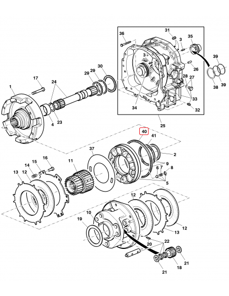 O-Ring, Ambreiaj, Transmisie  PowrQuad John Deere R120844