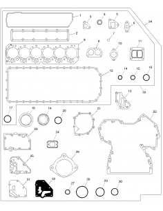 Set Garnituri Complet, Motor John Deere RE527015, RE518148 2