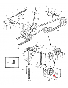 Rulment 25x52x20.6 mm John Deere AZ49176, 3205-BD-2HRS-TVH/C3 2