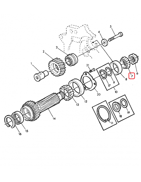 Rulment Conic John Deere JD10068