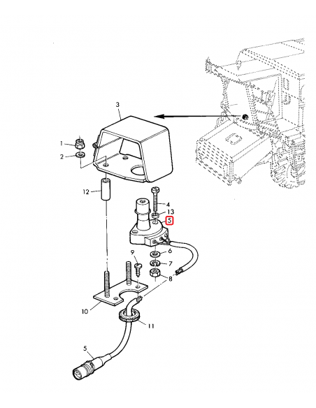 Buton, Descarcare, Picior John Deere AZ51260, AZ50506