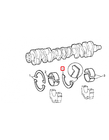 Cuzineti Axiali Semiluna John Deere AR73276, AR77753, R63010, R62986