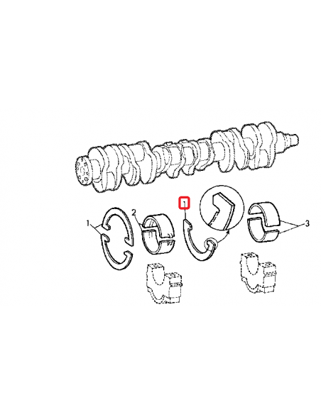 Cuzineti Axiali Semiluna John Deere AR73276, AR77753, R63010, R62986