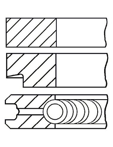 Segmenti Piston Ø 104-2.5x2.5x4 mm 1902421, 1930191, 1931200, 8092269