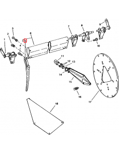 Deget Rabator Plastic 297 mm John Deere H127035 2