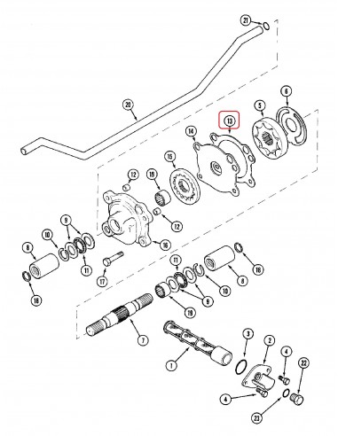 Garnitura Pompa Ulei Transmisie, Rosie 116x138x0.05 mm Case IH A188103