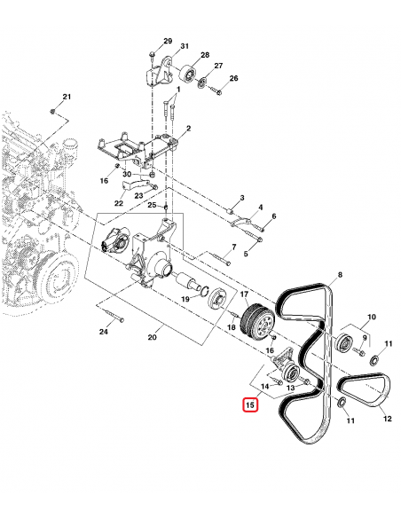 John Deere AL156090, 534063410, 531091610 John Deere AL156090, 534063410, 531091610
