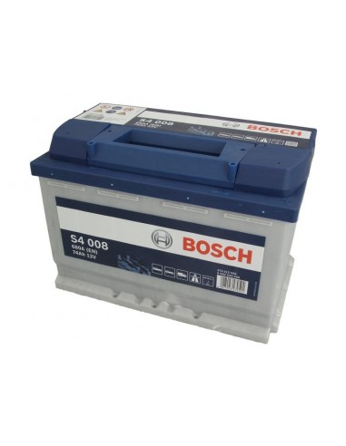 Baterie BOSCH S4 008 12V 74AH 680A 278X175X190 +DR 0092S40080