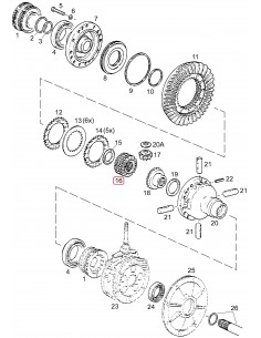 Pinion Z-18/41 CNH 133100320074, 133100320085, 133100320132, 47106302, 47335437, 84409217 2