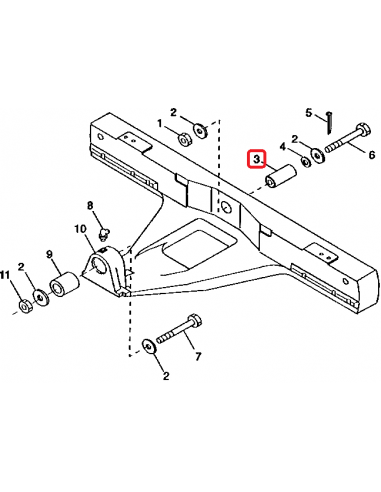 Bolt Punte Fata 51 mm John Deere R79996