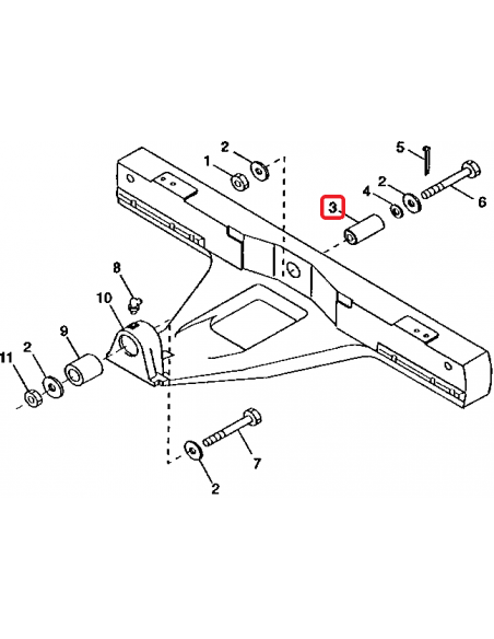 Bolt Punte Fata 51 mm John Deere R79996