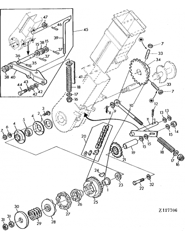 hain Sprocket, 29 Teeth John Deere Z11435, AZ36931