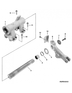 Lift Arm, Rockshaft Hydraulic RH John Deere R111547, L100694, R126713 2