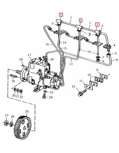 Teu Injector, Retur John Deere T23425