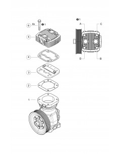 Repair Kit, Cylinder Head,  Air Compressor 4111419282 2