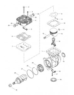 Compressor 238 Cm3 Fendt G725880010011, G725880010010, 0.018.7474.4 2