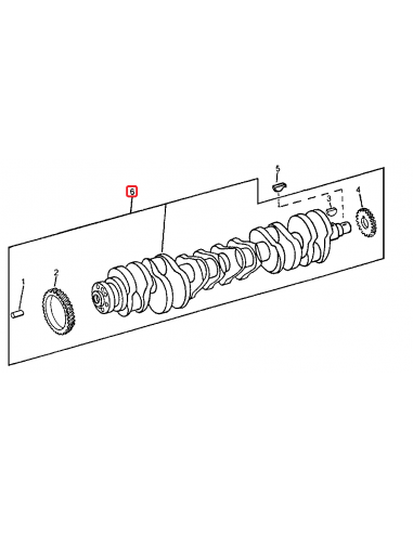 Arbore Motor John Deere 8.1L RE505124, RE530437, RE534314