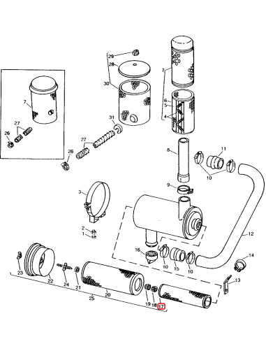 Filtru Aer Secundar John Deere AR79942, AR54337
