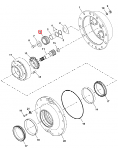 Pinion 59X75/92 mm Z-25 R169917 2
