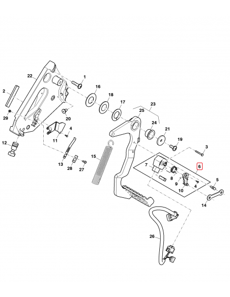 Potentiometru, Pedala Ambreiaj John Deere AL158070,  AL175216, 9220300110, L150594, L150088, L157681, L155439, 37M7307, Potentiometru, Pedala Ambreiaj John Deere AL158070,  AL175216, 9220300110, L150594, L150088, L157681, L155439, 37M7307,