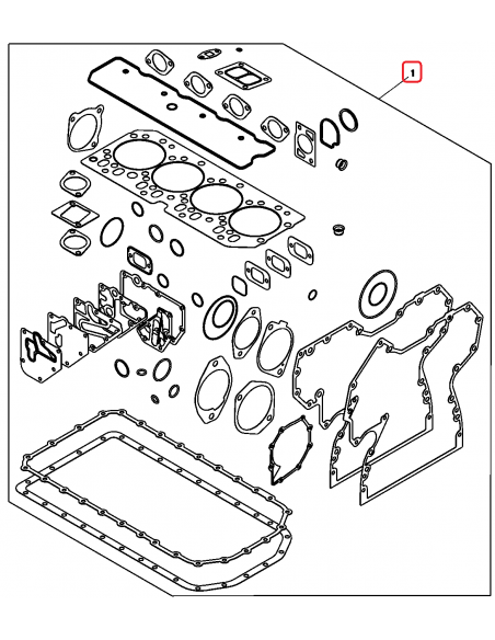Full Gasket Set John Deere RE532713 Full Gasket Set John Deere RE532713