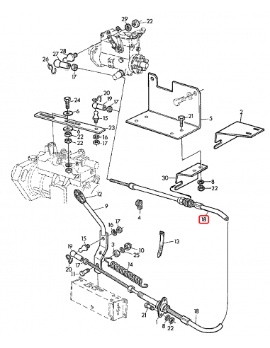 Cablu Acceleratie 3700 mm John Deere AZ35056