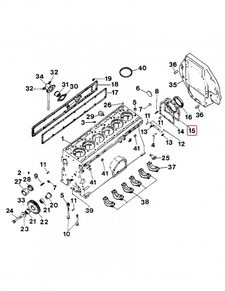 Capac Palier Spate Case IH 3055216R1, 3055216R12 Capac Palier Spate Case IH 3055216R1, 3055216R12
