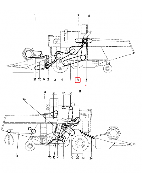 John Deere Z21401, Volvo S4460969, 4460969, Gates 0239321, John Deere Z21401, Volvo S4460969, 4460969, Gates 0239321,