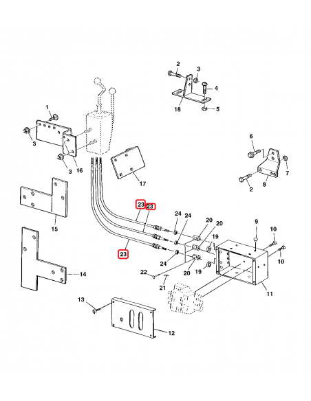 Cablu Joystick John Deere AW24679, AW27921