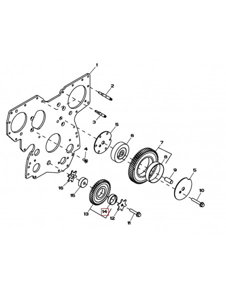 Bucsa, Pinion Distributie John Deere R114193 Bucsa, Pinion Distributie John Deere R114193