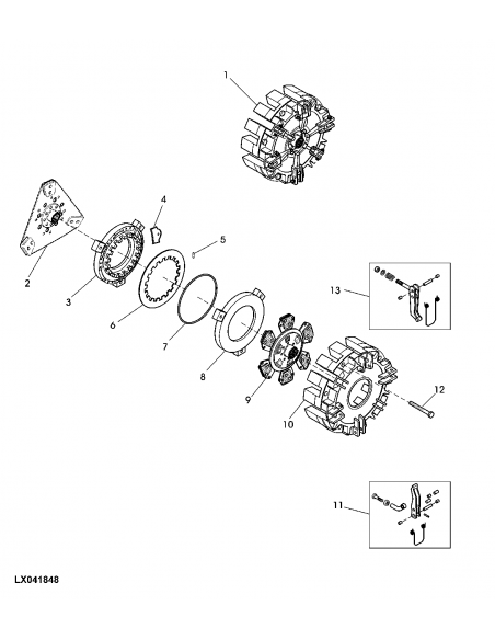 Disc Ambreiaj 280 mm 34x40 Z-12 John Deere ER263027, 6000105773, 328043910 Disc Ambreiaj 280 mm 34x40 Z-12 John Deere ER263027, 6000105773, 328043910