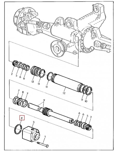 O-Ring, Steering Cylinder John Deere L101732, 0634304475