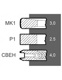 Piston Ring Set Ø 104 - 3x2.5x4 mm 2