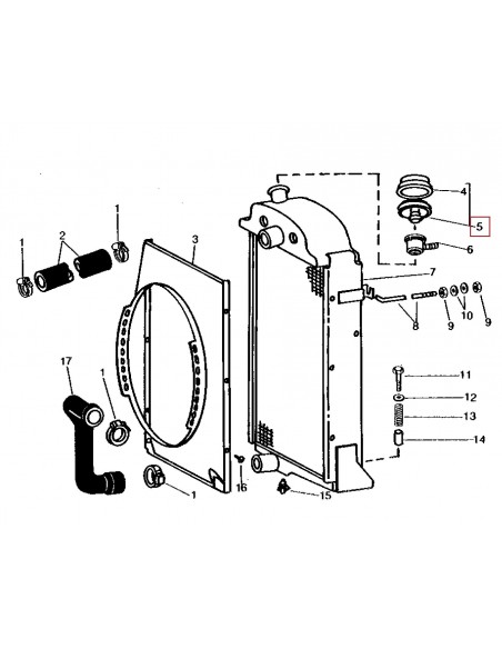 Buson Radiator John Deere AR28482, R27209 Buson Radiator John Deere AR28482, R27209