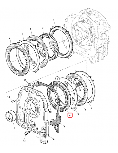 Piston, Housing, Reverse Brake, PowrQuad John Deere R128889