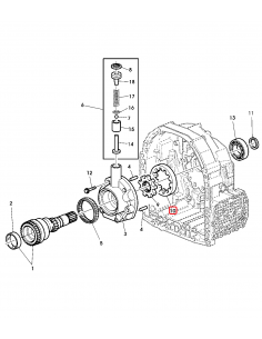 Gear, Transmission Oil Pump 19.50 mm Z-11  John Deere R108928 2