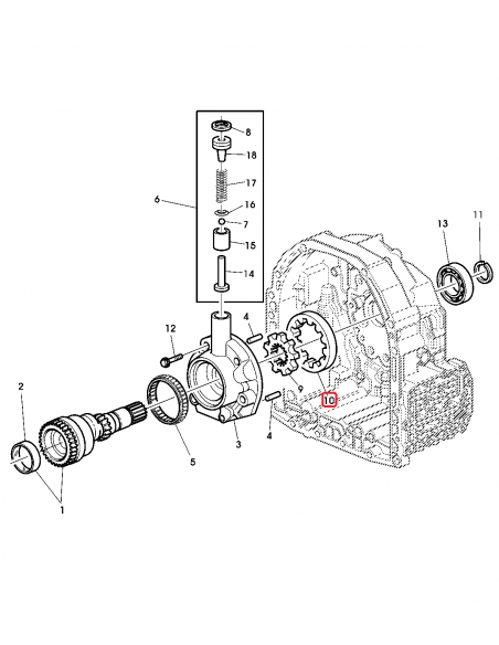 Pinion, Pompa Ulei Transmisie 19.5 mm Z-11 John Deere R108928