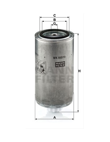 Filtru Combustibil Mann WK950/19