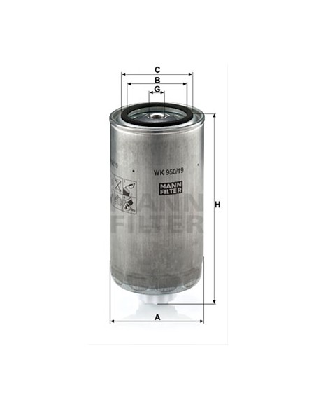 Filtru Combustibil Mann WK950/19