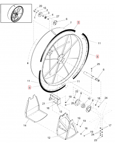 Perie Sita Rotativa 965 mm 38" 84057430 2