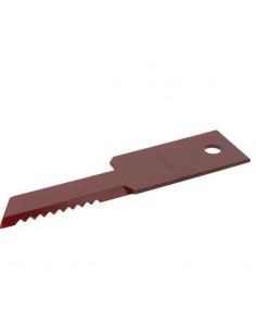 Counter Knife, Straw Chopper 198x50x3 mm - Ø 13 mm - Toothed New Holland 28274024, 322291650, 809516450, 84037553, 89516450, 951