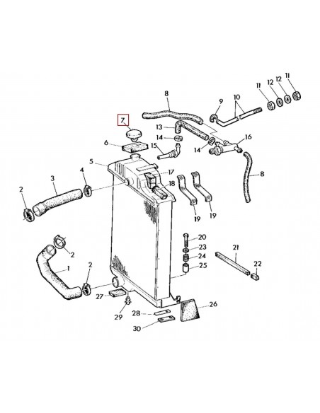 Capac, Buson Radiator 15 PSI John Deere AR76619 Capac, Buson Radiator 15 PSI John Deere AR76619
