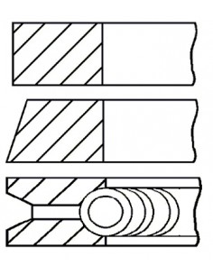 Segmenti Piston Ø 88-2x2x4 mm ISUZU 2