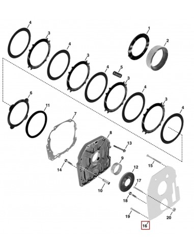 Gasket, Reverse Brake John Deere R95396, L111011, L152507