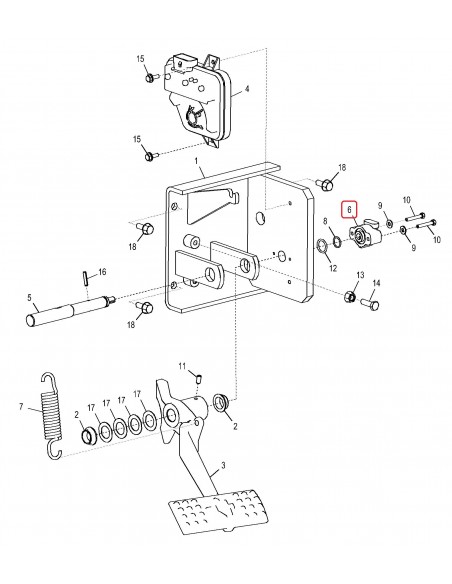 Sensor, Potentiometer John Deere RE261357, RE53380